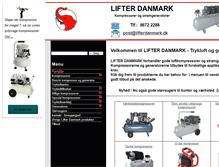 Tablet Screenshot of luftkompressor.dk